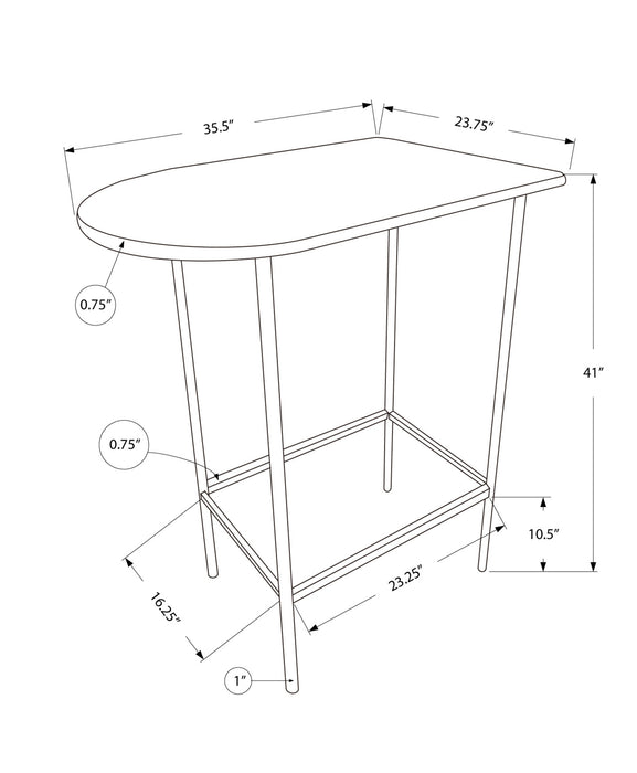 Black Silver Metal Spacesaver Home Bar