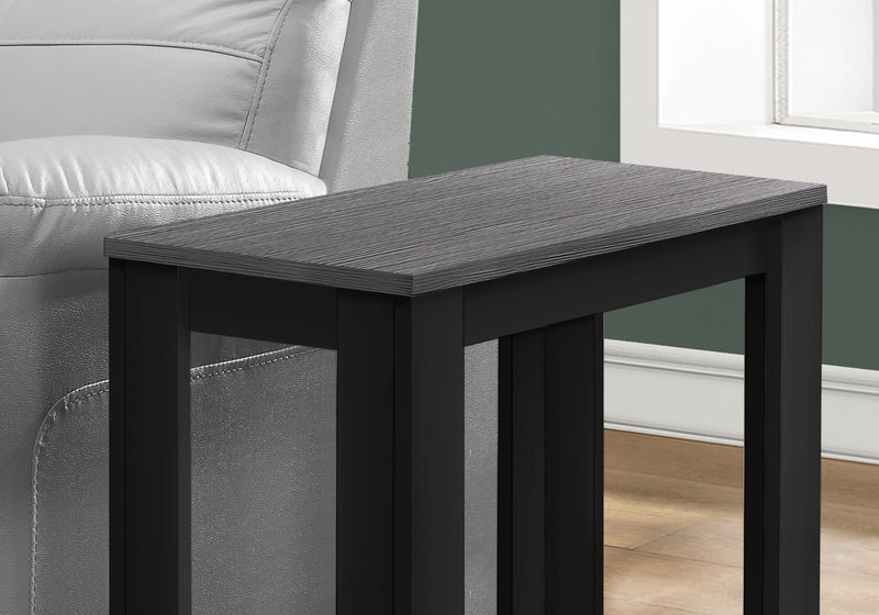 Black, Grey Top Accent Table