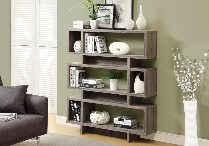 Dark Taupe Modern Style Bookcase