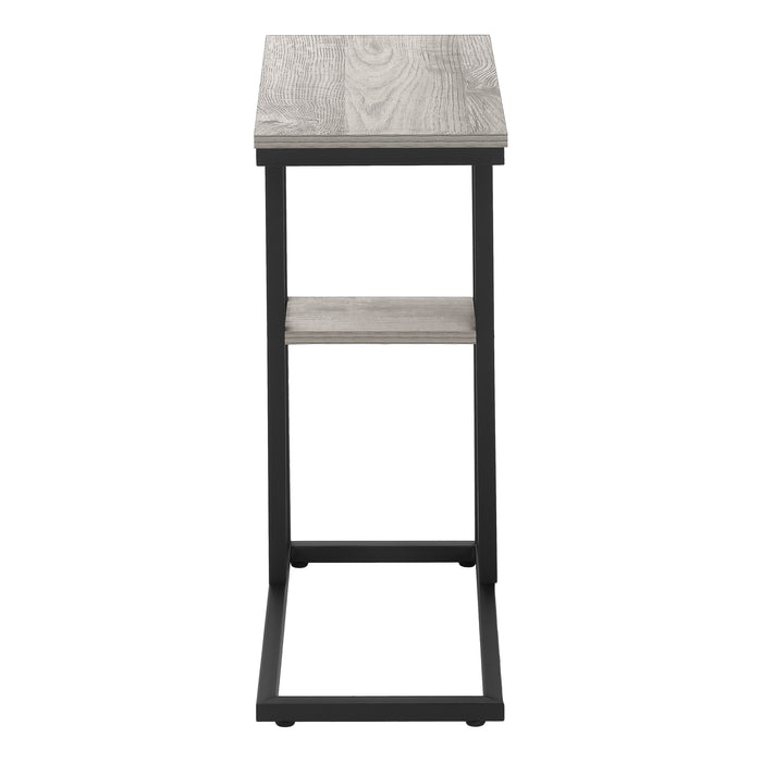 Grey black Metal Side Table