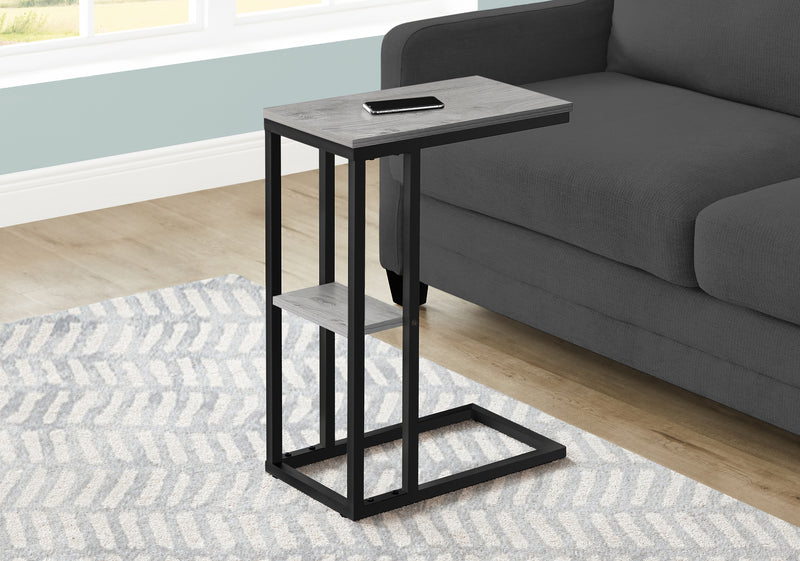 Grey black Metal Side Table
