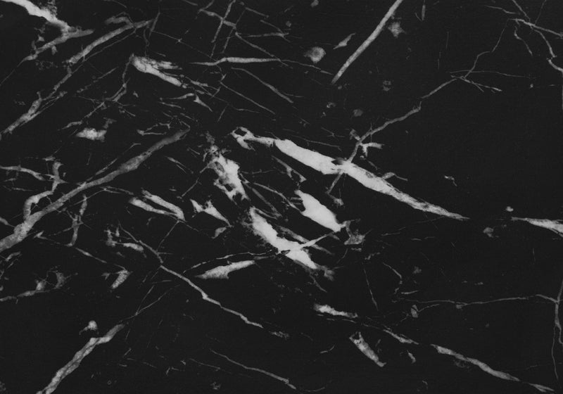 Black Marble-look Side Table