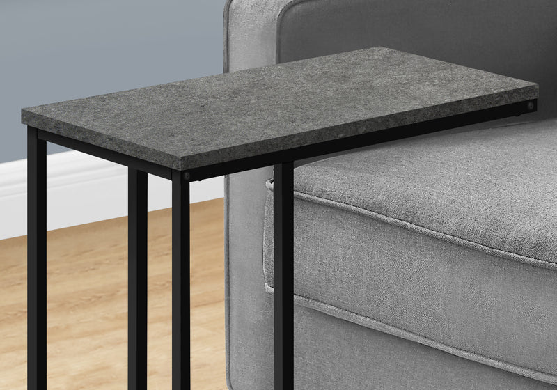 Grey Stone-look Side Table