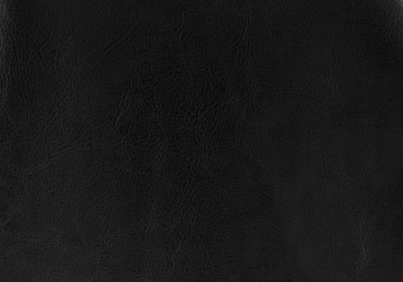 Black Leather-look Bedroom Nightstand