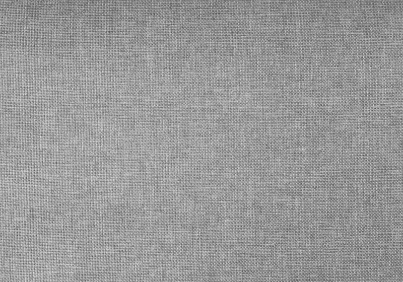 Full Size Grey Linen with Chrome Trim Bed