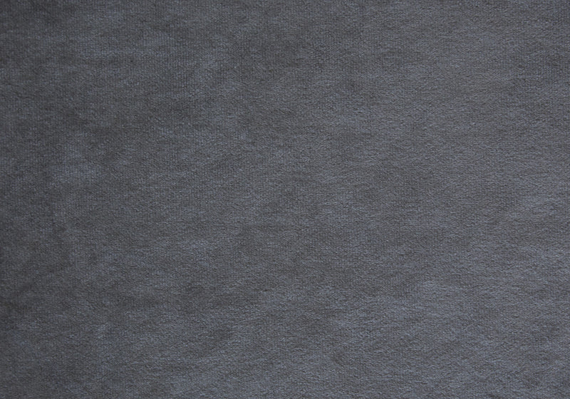 Queen Size Dark Grey Velvet with Chrome Trim Bed