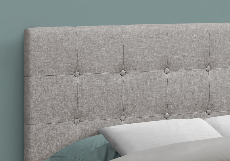 Full Size Grey Linen-look Headboard