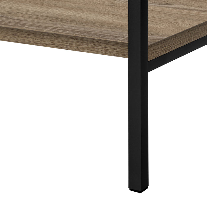 Dark Taupe Black Metal Bookcase