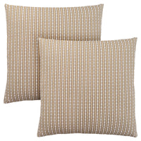 Light Dark Taupe Abstract Dot 2pcs Pillow