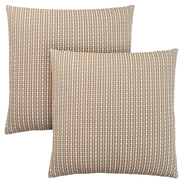 Light Dark Taupe Abstract Dot 2pcs Pillow