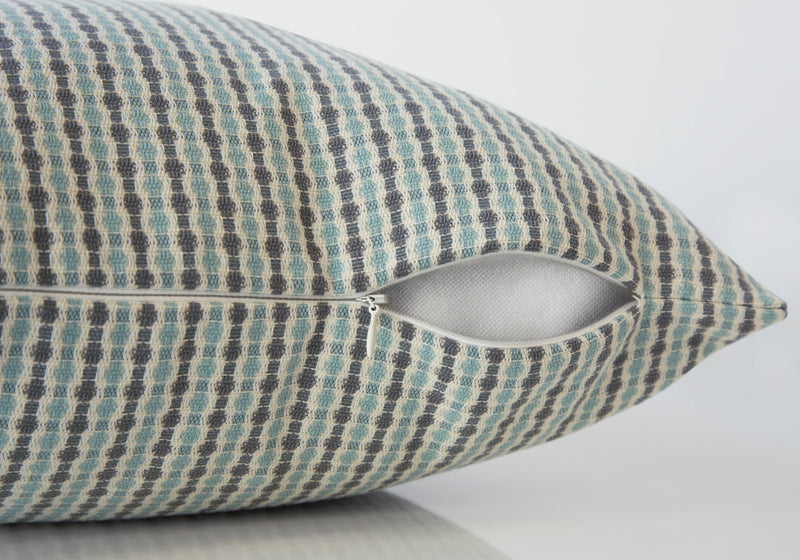 Light Blue Grey Abstract Dot 1pc Pillow