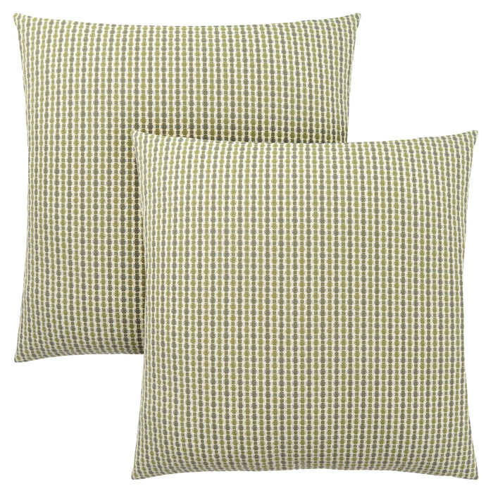 Light Dark Green Abstract Dot 2pcs Pillow