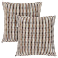 Light Dark Brown Abstract Dot 2pcs Pillow