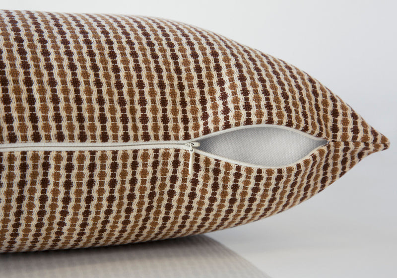 Light Dark Brown Abstract Dot 2pcs Pillow