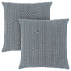Light Dark Blue Abstract Dot 2pcs Pillow