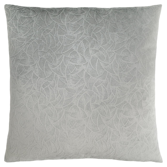 Light Grey Floral Velvet 1pc Pillow