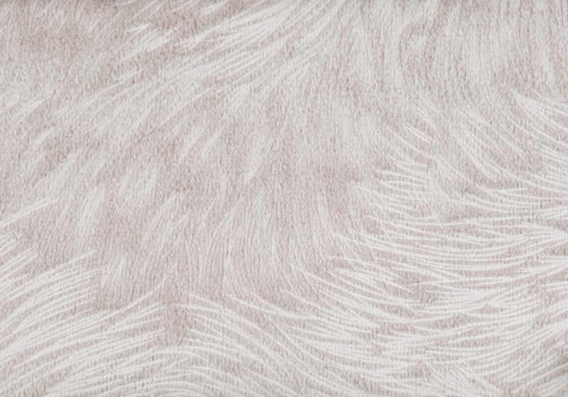 Light Taupe Feathered Velvet 1pc Pillow