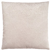 Light Taupe Feathered Velvet 1pc Pillow