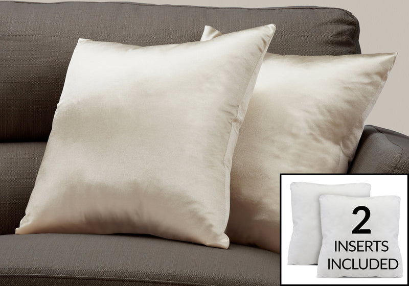 Gold Satin 2pcs Pillow
