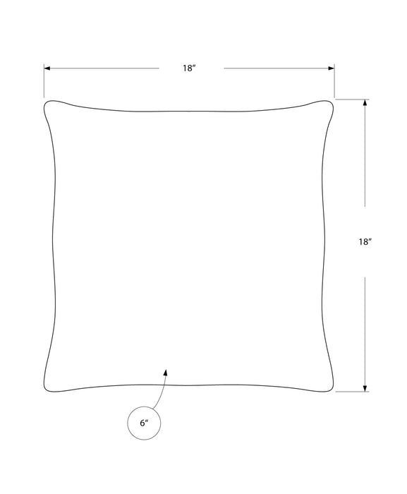 Silver Satin 1pc Pillow