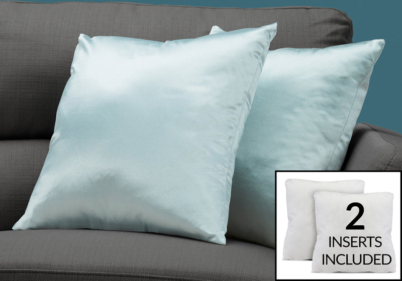 Mint Satin 2pcs Pillow