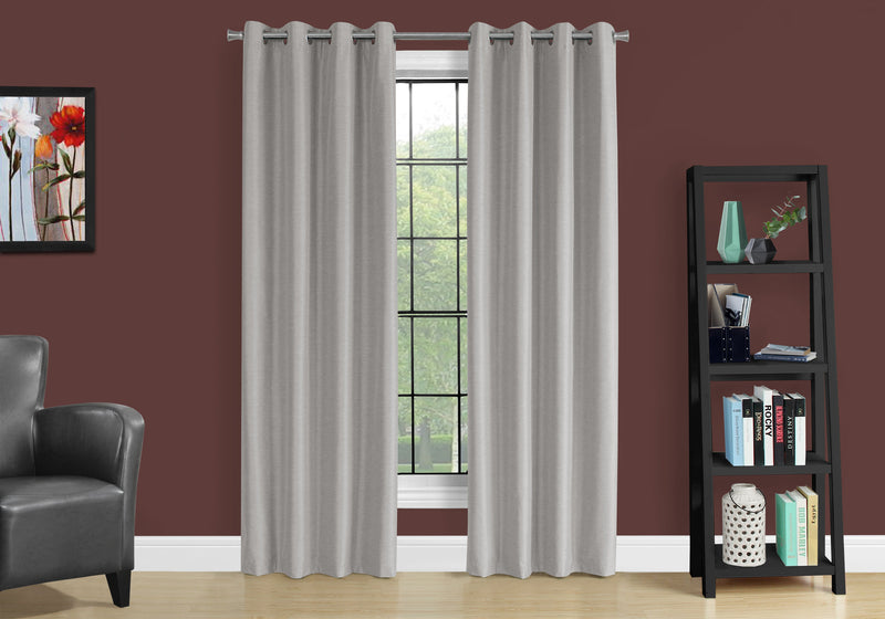 Silver Solid Blackout 2-Piece Curtain Panel - 52\" x 84\"