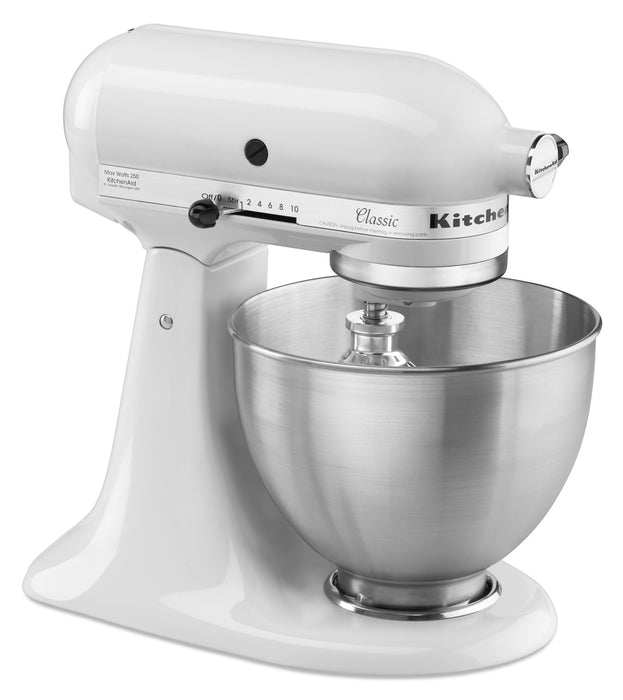 KitchenAid Classic Series 4.5-Quart Tilt-Head Stand Mixer - K45SSWH