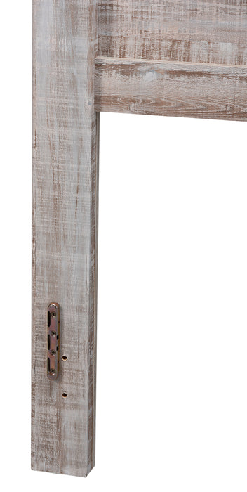 Kaia Panel Headboard, Whitewash - Queen Size