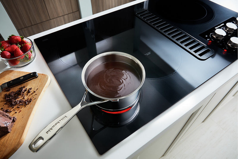 KitchenAid 36\" 5-Element Electric Cooktop - Black - KCED606GBL