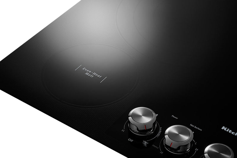 KitchenAid 36\" 5-Element Electric Cooktop - Black - KCES556HBL