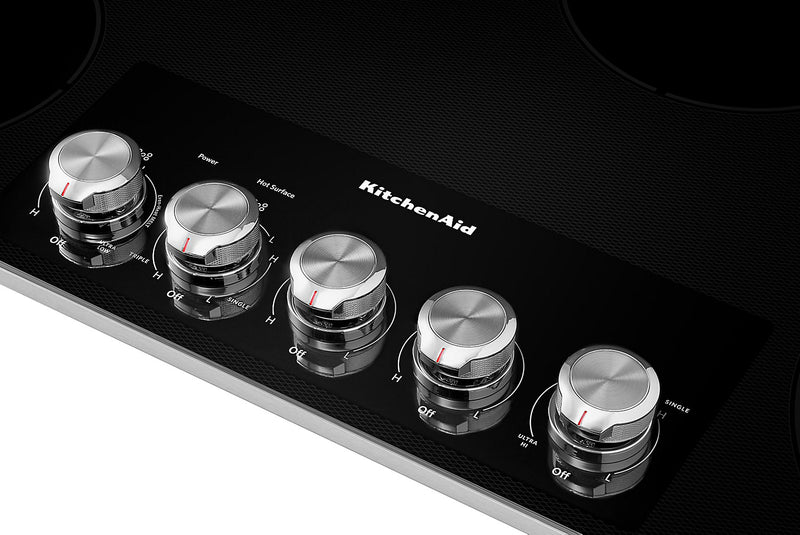 KitchenAid 36\" 5-Element Electric Cooktop - Stainless Steel - KCES556HSS