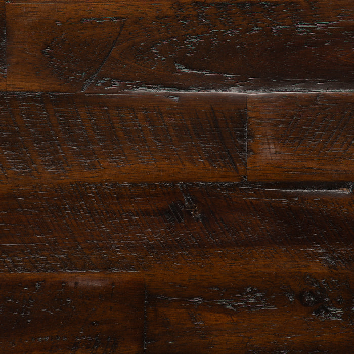 Konagrove 16\" Rustic Chairside Table with Storage and Shelf - Dark Brown  Wood