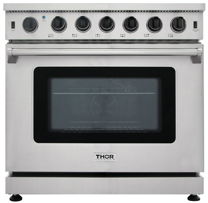 Thor Kitchen 36\" 6.0 Cu. Ft. Freestanding Gas Range - LRG3601U-SS