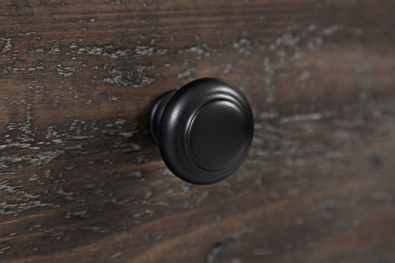 Madison 24\" Rustic End Table with Storage and Shelf - Grey Brown Wood