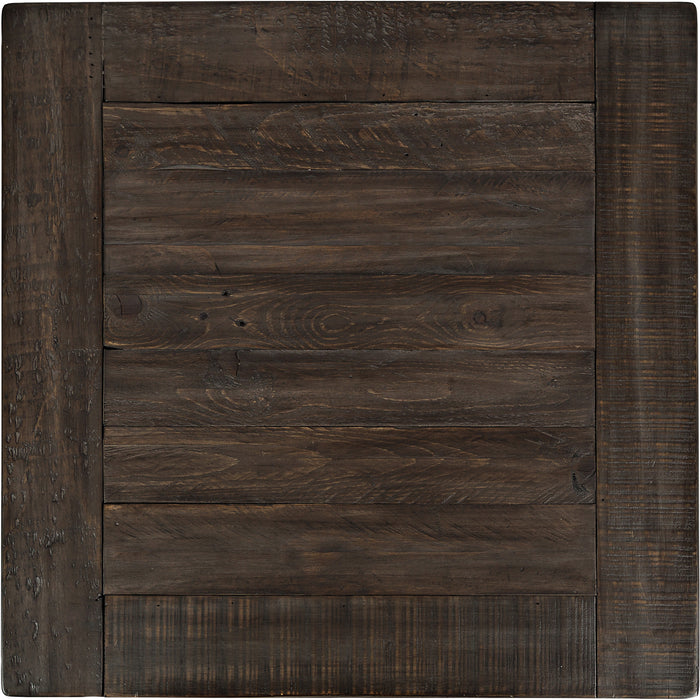 Madison 24\" Rustic End Table with Storage and Shelf - White Wood