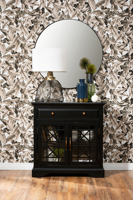 Marseille 32\" Accent Cabinet with Drawer - Black