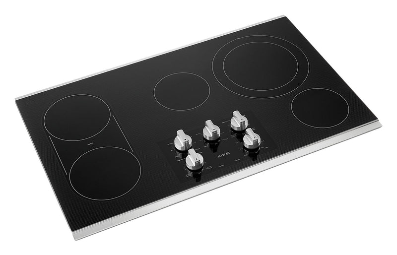 Maytag 36\" 5-Element Electric Cooktop - Stainless Steel - MEC8836HS