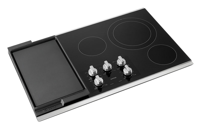 Maytag 36\" 5-Element Electric Cooktop - Stainless Steel - MEC8836HS