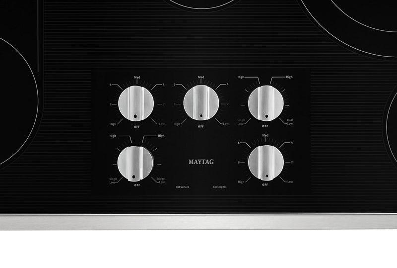Maytag 36\" 5-Element Electric Cooktop - Stainless Steel - MEC8836HS