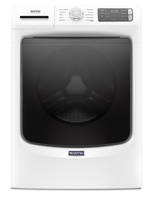 Maytag Front-Load 5.2 Cu. Ft. Washer with Extra Power and 7.3 Cu. Ft. Electric Dryer – White