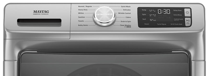 Maytag 5.5 Cu. Ft. Front-Load High-Efficiency Steam Washer - Metallic Slate - Stackable - MHW6630HC