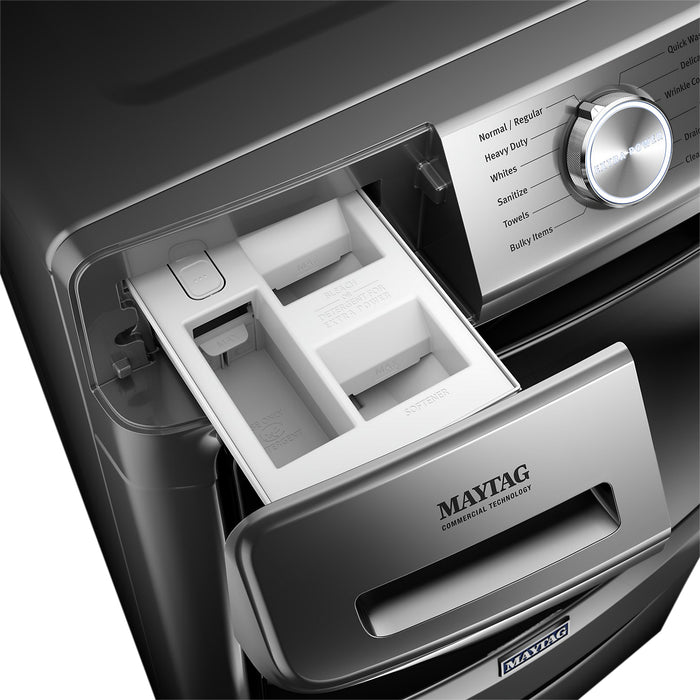 Maytag 5.5 Cu. Ft. Front-Load High-Efficiency Steam Washer - Metallic Slate - Stackable - MHW6630HC