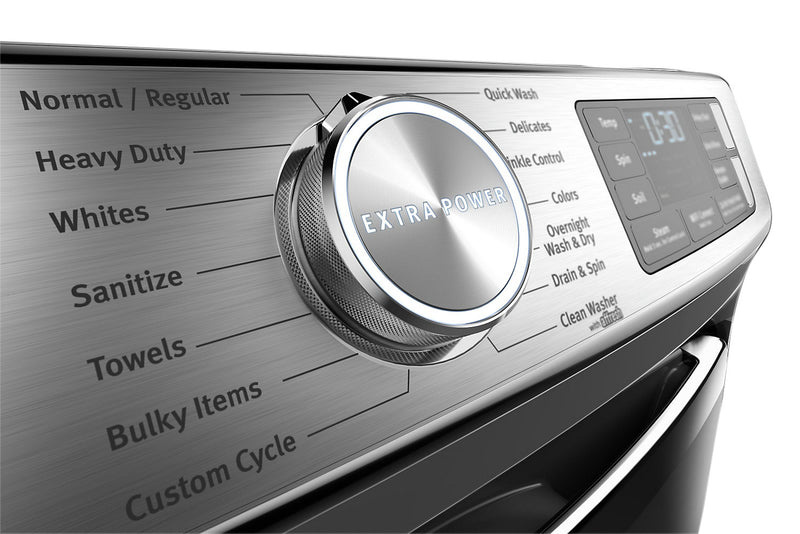 Maytag 5.8 Cu. Ft. Smart Front-Load High-Efficiency Steam Washer - Metallic Slate - Stackable - MHW8630HC