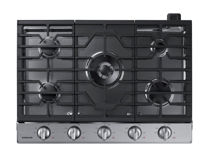 Samsung 30\" 5-Burner Smart Gas Cooktop - Stainless Steel - NA30N6555TS/AA