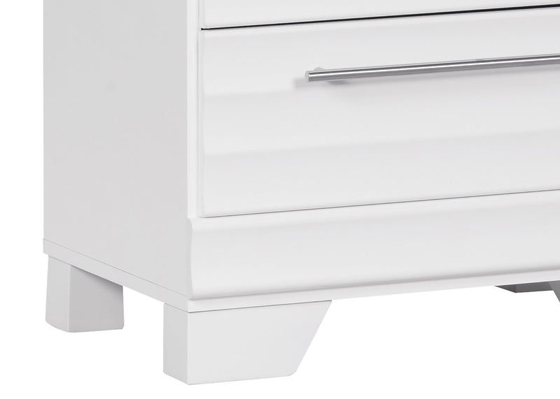 Olivia 6-Piece Full Storage Bedroom Package with 2 Nightstands – White