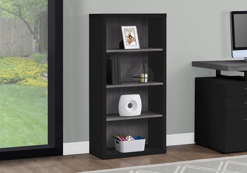 Orion 23.75\" 3-Shelf Bookcase - Greyish Black