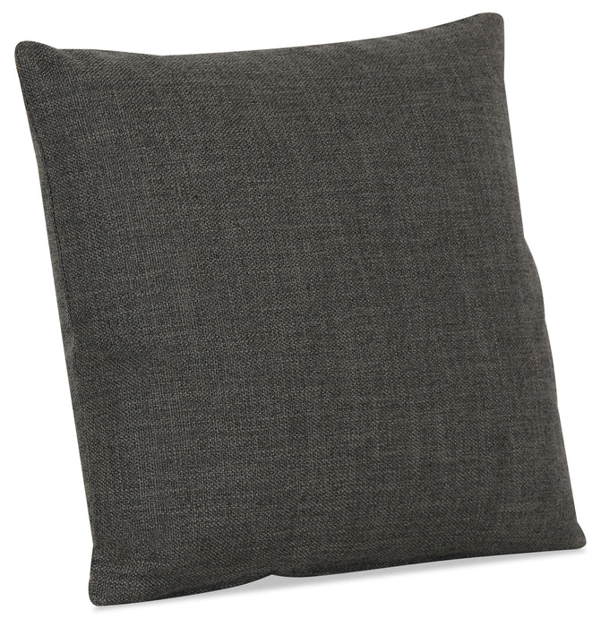 Linen-Look Fabric Accent Pillow - Cabo Graphite