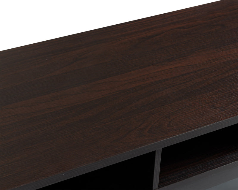 Palmer 72\" TV Stand with Storage and Cable Management for TVs up to 80\"- Reddish Brown