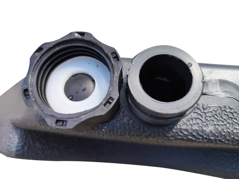 Solar Cantilevered Patio Umbrella with Base - 137\"W x 84\"H, Steel, Hand Crank, Water/Sand Fill Attachable Base, Built-in LED Lights - Grey