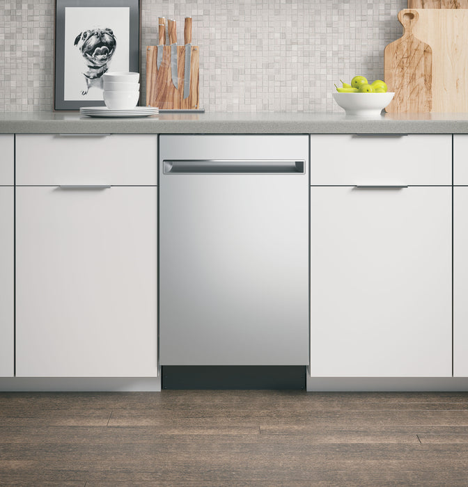 Profile 18\" 47 dBA Built-In Top-Control Dishwasher with Calrod Heater - Stainless - PDT145SSLSS